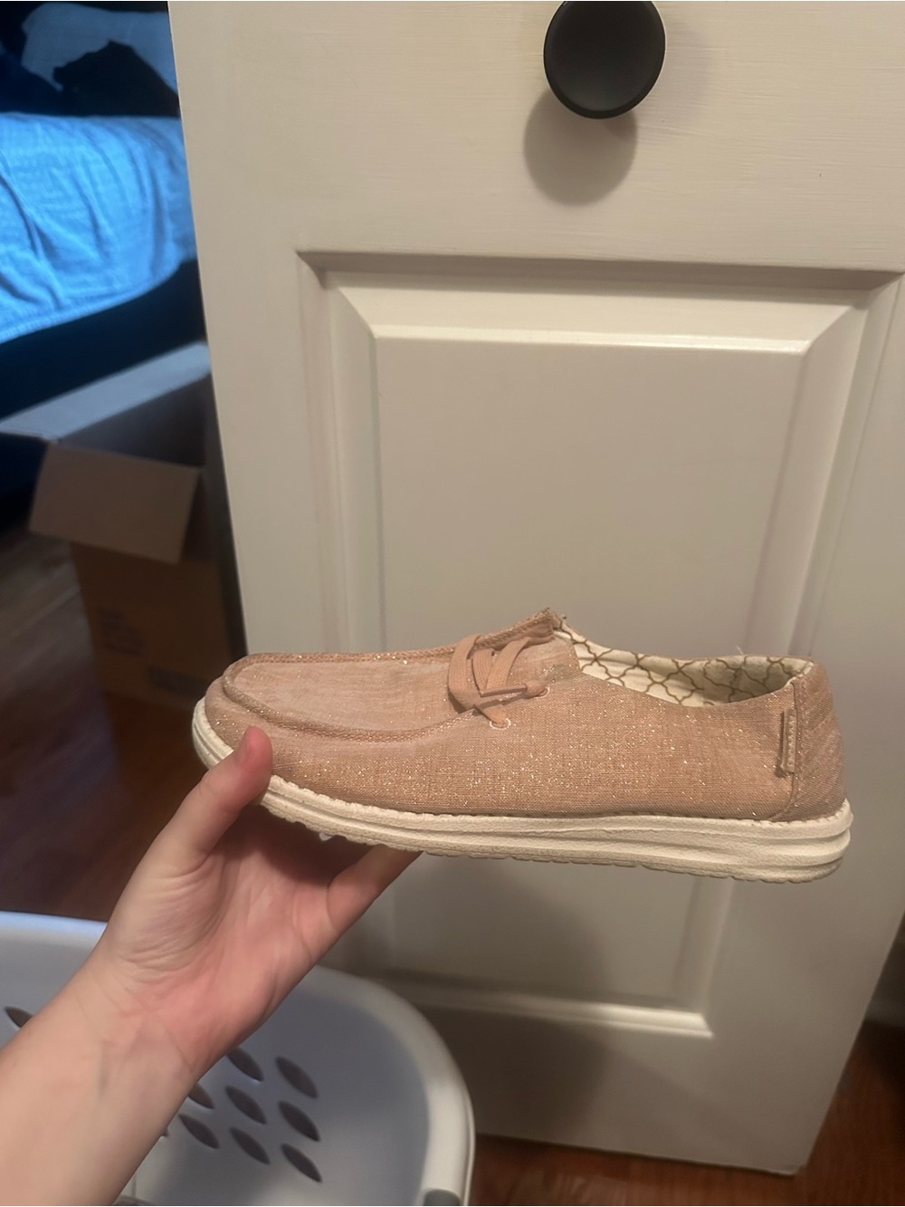Casual Women's Slip-On Loafer in Blush Pink